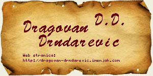 Dragovan Drndarević vizit kartica